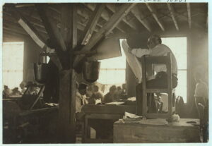 Historic cigar factory lector reading to cigar workers